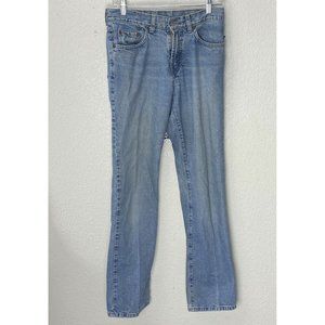 Lucky Brand Dungerees Womens Low Rise Flare  Light Blue Size 8/29  29x33